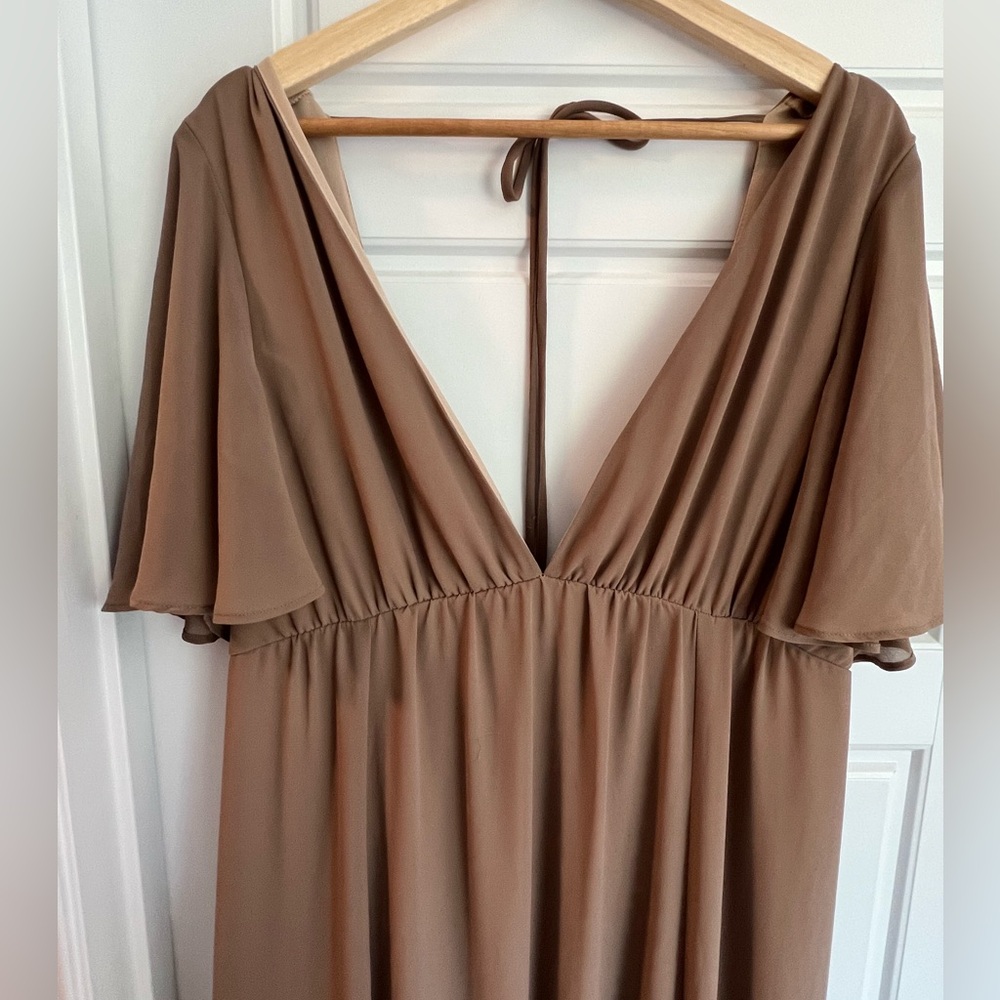 Show Me Your MuMu chiffon bridesmaids dress
